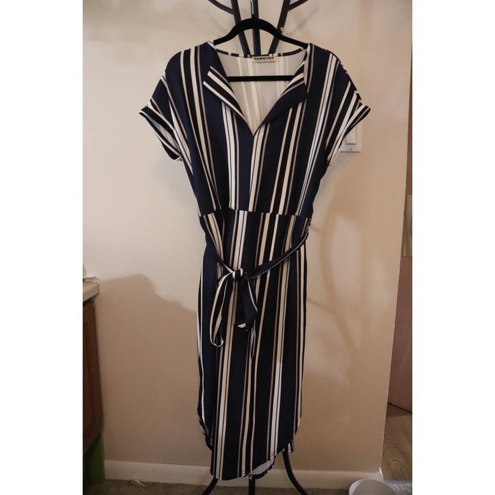 Ecowish xl casual dressy dress with belt